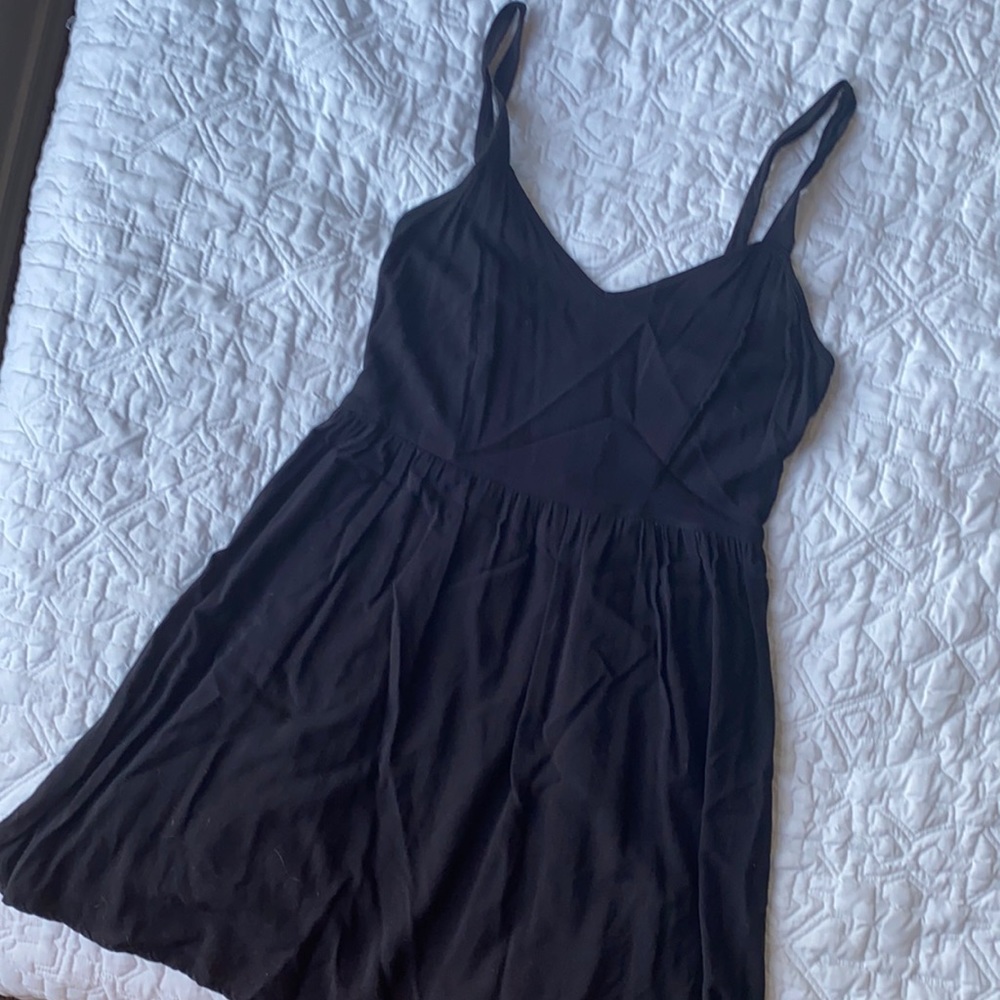 Black mini dress